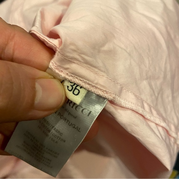 Nina Ricci Open Back Cotton Silk Blend Poplin Midi Shirt Dress In Pink 36 $1,790 - Picture 16 of 16